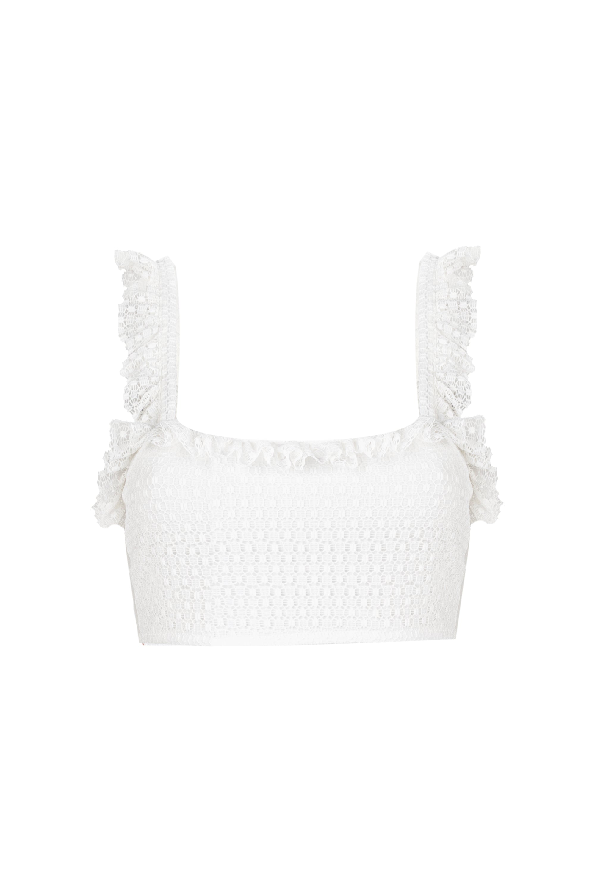Milos - Flounce Crop Top
